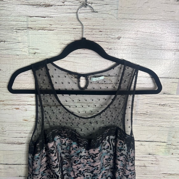 Urban Outfitters kimchi blue lace overlay sheer dress floral size 8 - Picture 3 of 7